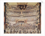 Louis XVIII at the Theatre de l'Odeon, Paris by Francois Buffet