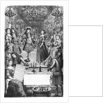 French Ball, Royal Almanac, with a score sheet of the 'Menuet de Strasbourg' by Marc Antoine Charpentier 1682 by Pierre Landry