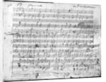 Autograph score sheet for the 10th Bagatelle opus 119 by Ludwig van Beethoven