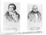 Ludwig van Beethoven and Francois-Antoine Habeneck by Ferdinand Schimon