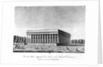 View of the Bourse Imperial Palace and the Commercial Court, Paris, early 19th century by Jacques Louis Constant Le Cerf