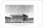 View of the Bourse Imperial Palace and the Commercial Court, Paris, early 19th century by Jacques Louis Constant Le Cerf