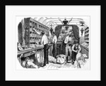 Interior of a French railway postal wagon by French School