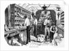 Interior of a French railway postal wagon by French School