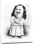 Caricature of Honore de Balzac illustration from 'Le Charivari', 1838 by French School