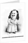 Caricature of Honore de Balzac illustration from 'Le Charivari', 1838 by French School