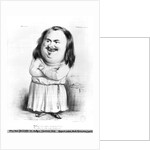 Caricature of Honore de Balzac illustration from 'Le Charivari', 1838 by French School