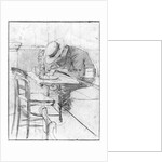 Paul Cesar Helleu at a table in a cafe by Giovanni Boldini