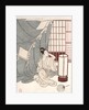 Young woman kneeling by her mosquito net, 1766 by Suzuki Harunobu