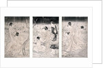 Hunting fireflies at nightfall, 1796-97 by Hosoda Eishi