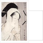 A bust portrait of Kokin by Chokosai Eisho