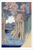 The monkey bridge in the Kai province, 1853 by Ando or Utagawa Hiroshige