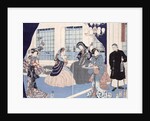 The salon of a house of foreign merchants at Yokohama, 1861 by Utagawa Sadahide