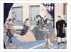 The salon of a house of foreign merchants at Yokohama, 1861 by Utagawa Sadahide