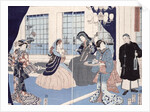 The salon of a house of foreign merchants at Yokohama, 1861 by Utagawa Sadahide