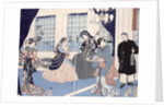 The salon of a house of foreign merchants at Yokohama, 1861 by Utagawa Sadahide