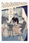 The salon of a house of foreign merchants at Yokohama, 1861 by Utagawa Sadahide