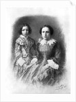 Sarah Bernhardt and her mother? by (1820-1910) Nadar