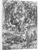 Scene from the Apocalypse, St. John before God the Father and the Twenty-Four Elders, German edition, 1498 by Albrecht Dürer or Duerer