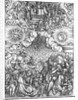 Scene from the Apocalypse, The Opening of the Fifth and Sixth Seals, Latin edition, 1511 by Albrecht Dürer or Duerer