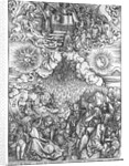 Scene from the Apocalypse, The Opening of the Fifth and Sixth Seals, Latin edition, 1511 by Albrecht Dürer or Duerer