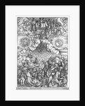 Scene from the Apocalypse, The Opening of the Fifth and Sixth Seals, Latin edition, 1511 by Albrecht Dürer or Duerer