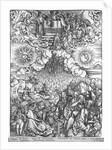 Scene from the Apocalypse, The Opening of the Fifth and Sixth Seals, Latin edition, 1511 by Albrecht Dürer or Duerer