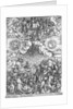 Scene from the Apocalypse, The Opening of the Fifth and Sixth Seals, Latin edition, 1511 by Albrecht Dürer or Duerer