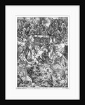 Scene from the Apocalypse, The Opening of the Seventh Seal, The Seven Angels with the trumpets, Latin edition, 1511 by Albrecht Dürer or Duerer