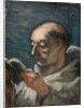 Monk Reading by Honore Daumier