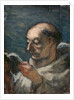 Monk Reading by Honore Daumier
