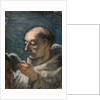 Monk Reading by Honore Daumier