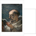 Monk Reading by Honore Daumier