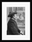 Paul Gauguin in front of his canvases, c.1893 by French Photographer