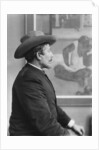 Paul Gauguin in front of his canvases, c.1893 by French Photographer