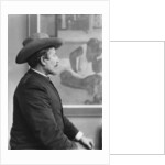 Paul Gauguin in front of his canvases, c.1893 by French Photographer