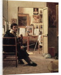 The Studio of Ingres in Rome, 1818 by Jean Alaux