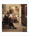 The Studio of Ingres in Rome, 1818 by Jean Alaux
