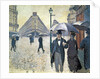 Sketch for 'Paris, a Rainy Day', 1877, pre-restoration by Gustave Caillebotte
