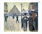 Sketch for 'Paris, a Rainy Day', 1877, pre-restoration by Gustave Caillebotte