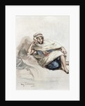 Seated Arab by Ferdinand Victor Eugene Delacroix