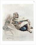 Seated Arab by Ferdinand Victor Eugene Delacroix