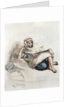 Seated Arab by Ferdinand Victor Eugene Delacroix