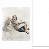 Seated Arab by Ferdinand Victor Eugene Delacroix