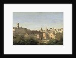 The Forum seen from the Farnese Gardens, Rome, 1826 by Jean Baptiste Camille Corot