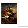 An Officer of the Imperial Horse Guards Charging, 1812 by Theodore Gericault