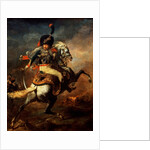 An Officer of the Imperial Horse Guards Charging, 1812 by Theodore Gericault