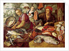 The Fish Market by Joachim Bueckelaer