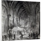 The Funeral of Jean Paul Marat in the Chapel of the Club des Cordeliers, 16th July 1793 by French School