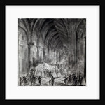 The Funeral of Jean Paul Marat in the Chapel of the Club des Cordeliers, 16th July 1793 by French School